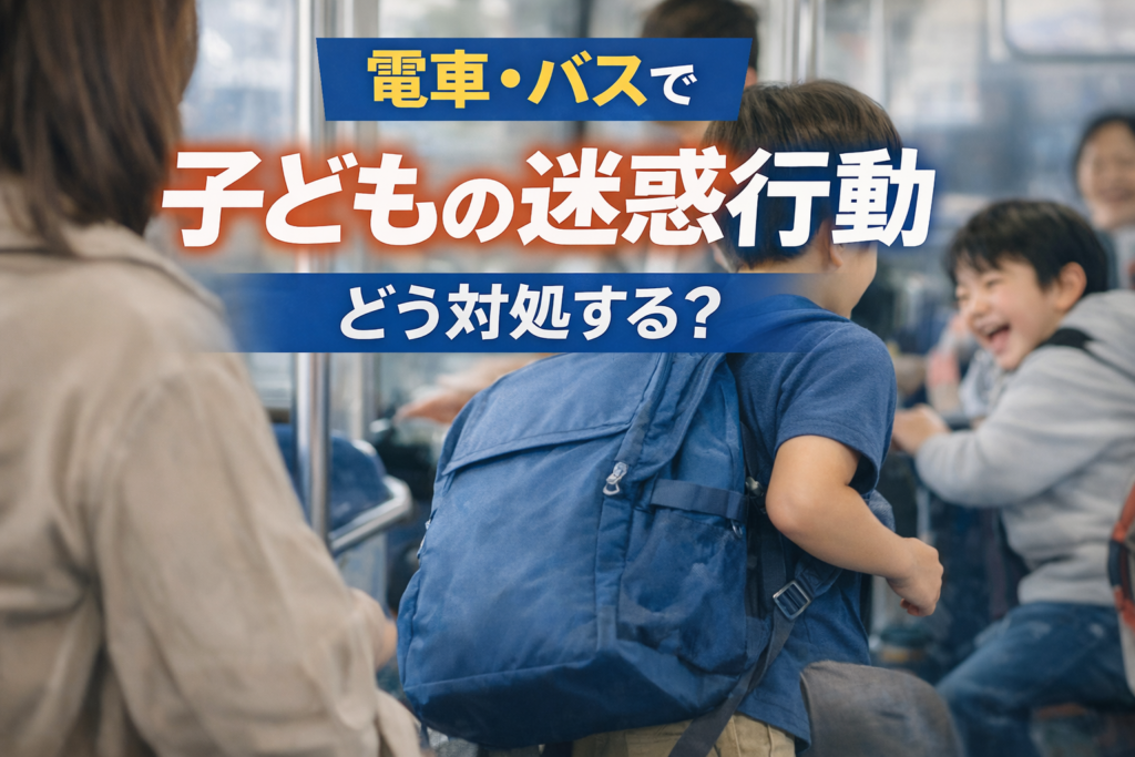 他人の子どもに注意するべき？バス・電車でモヤモヤしない判断基準