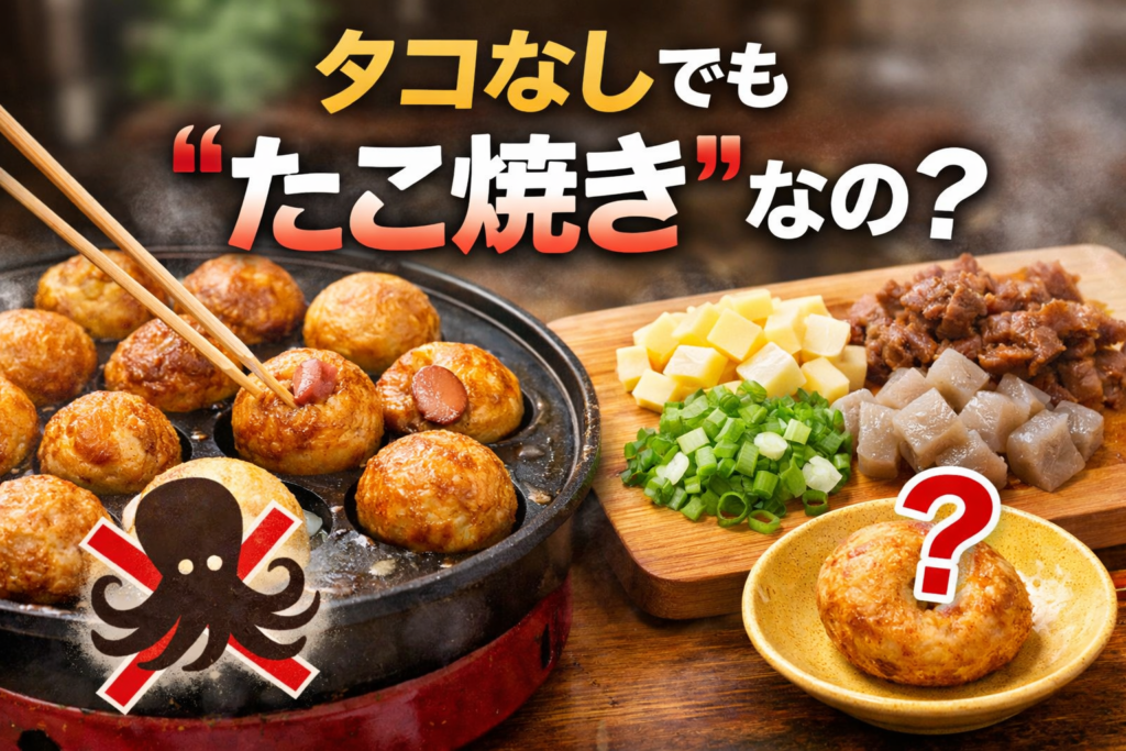 タコなしでも「たこ焼き」？呼び方の正解と、誤解されない伝え方