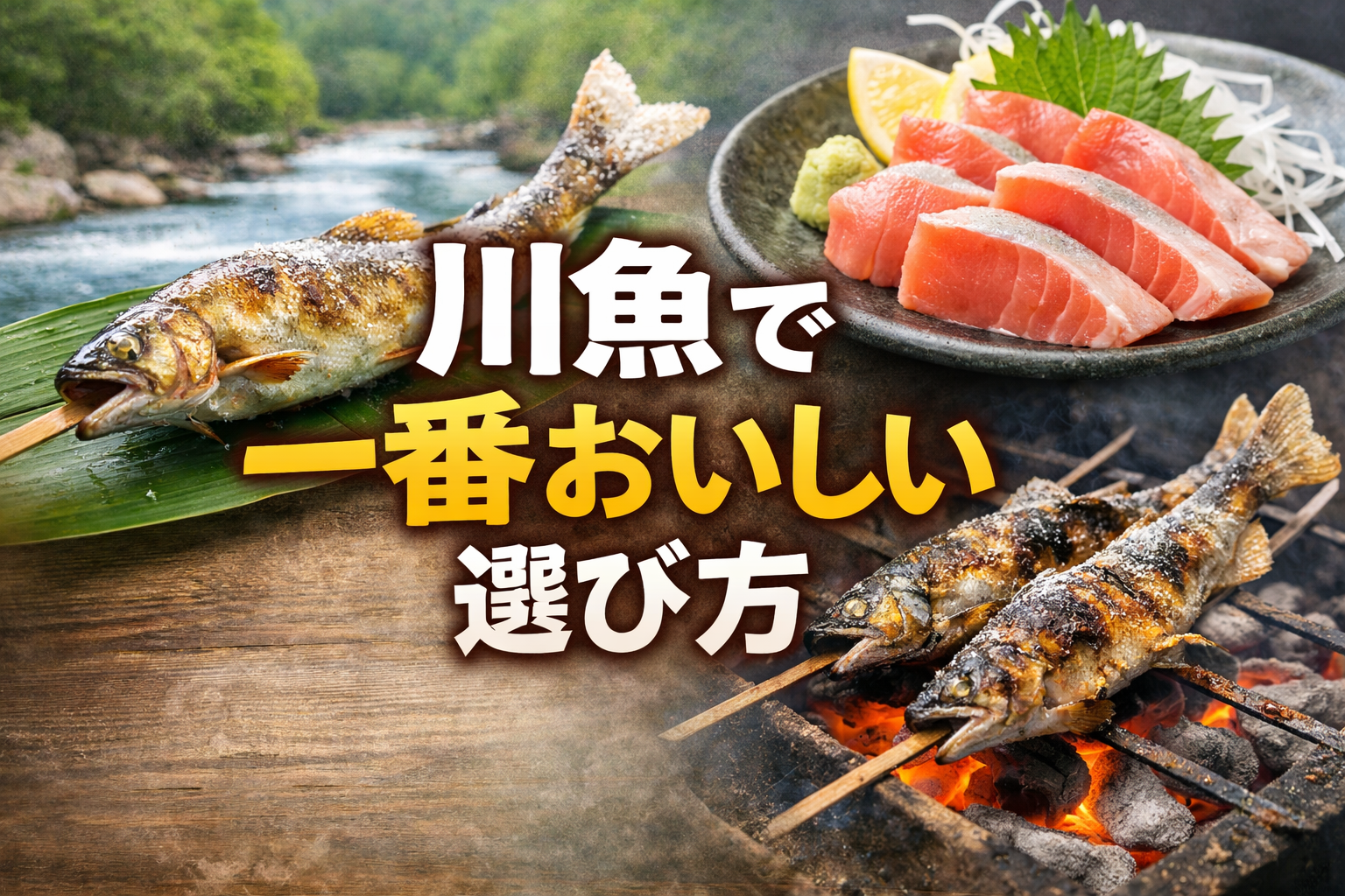 川魚で一番おいしいのは？鮎だけじゃない“失敗しない4択”