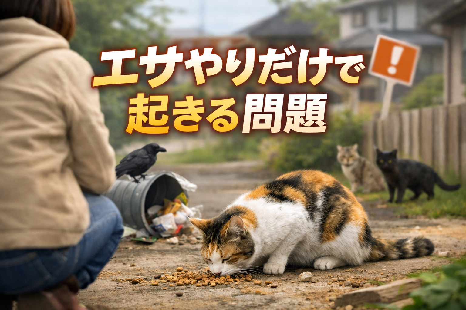 野良猫に「餌だけ」はNG？近隣トラブルを防ぎつつ助ける方法