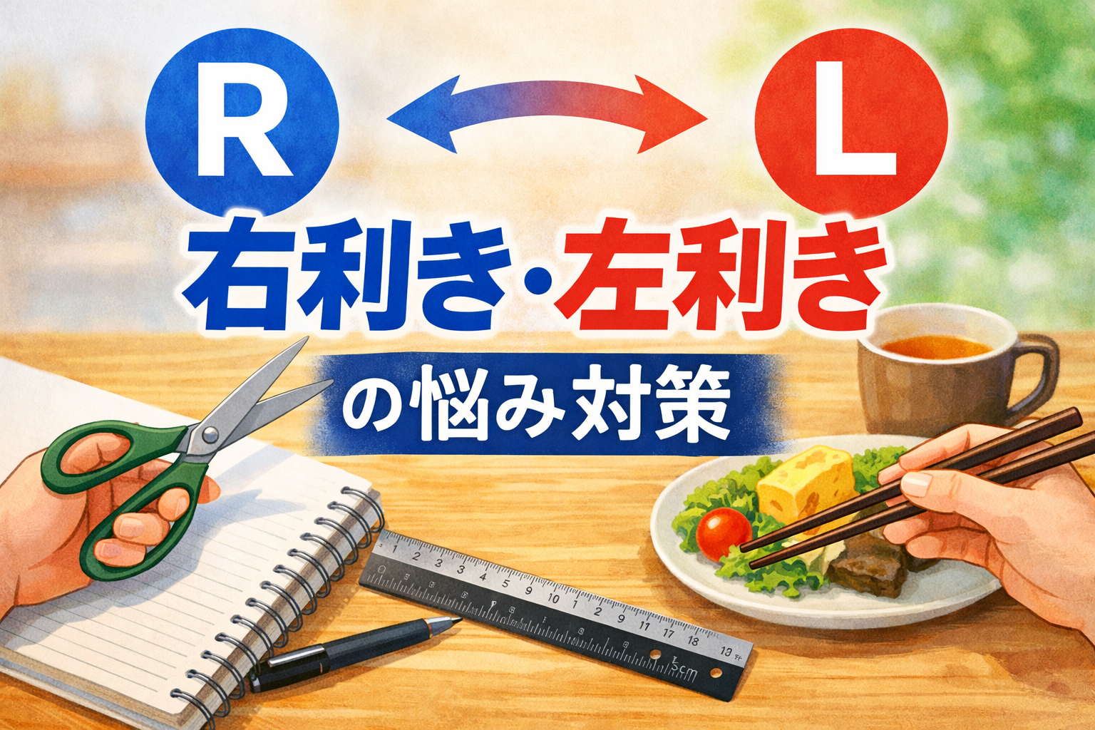 右利き？左利き？割合と不便の対策まとめ｜道具でストレスは減らせます