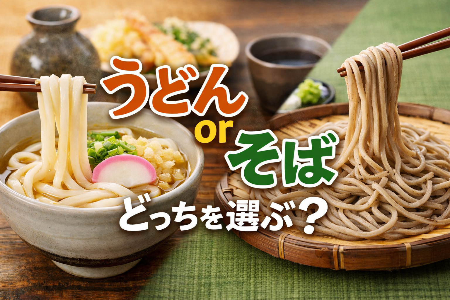 うどんとそば、どっちがいい？迷いを30秒で終わらせる選び方