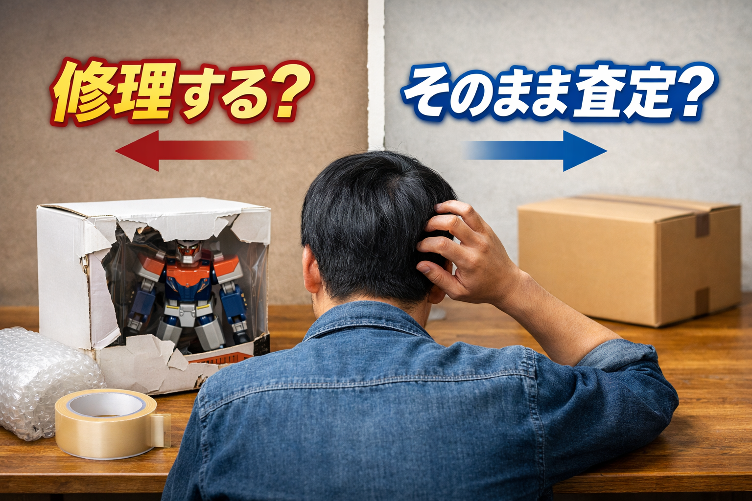 おもちゃの箱が破れたら直す？そのまま売る？査定で損しにくい判断を解説