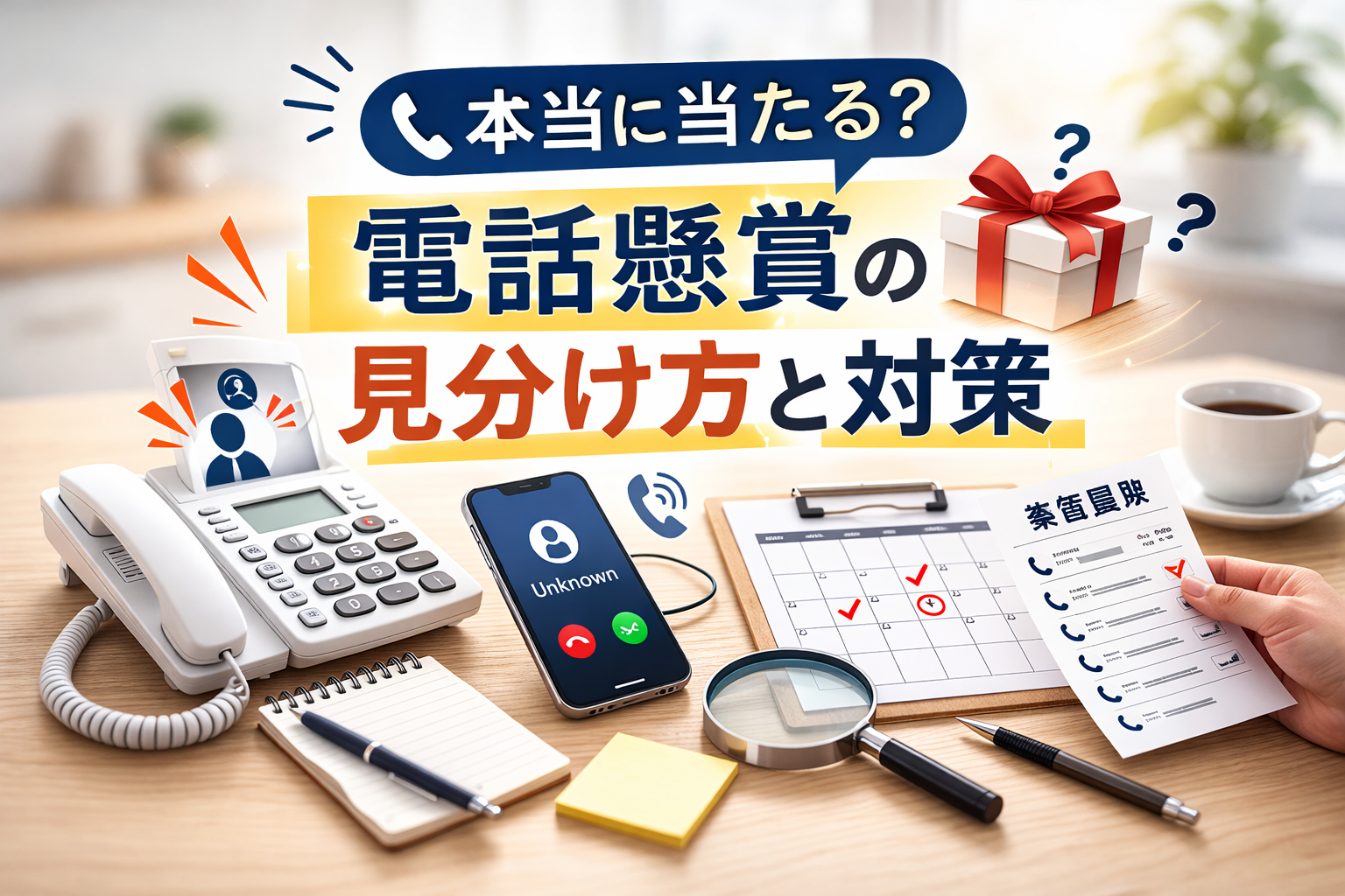 電話懸賞は本当に当たる？仕組み・安全性・見分け方をわかりやすく解説