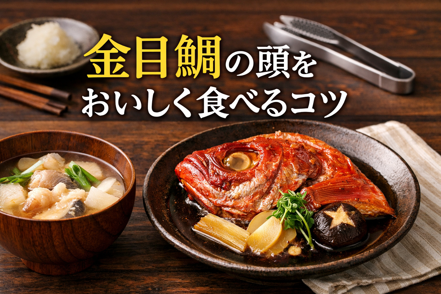 金目鯛の頭は食べられる？おすすめの食べ方と簡単な下処理を解説