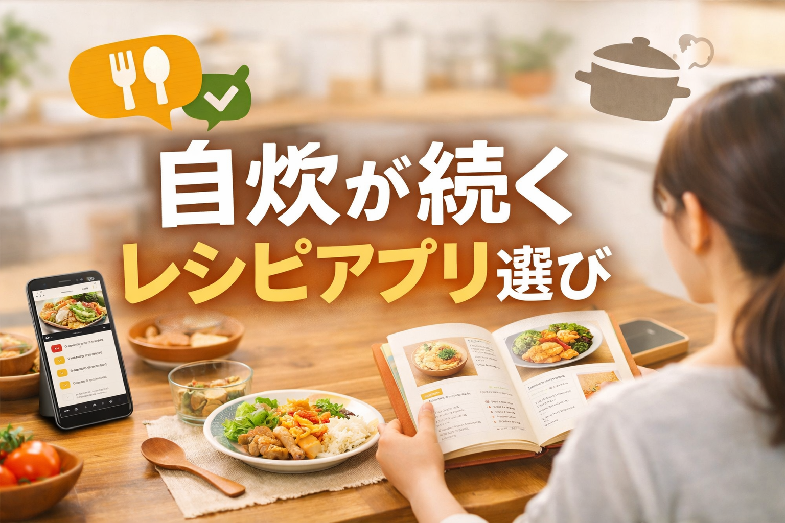 一人暮らしの自炊におすすめのアプリ3選｜初心者が続けやすい選び方